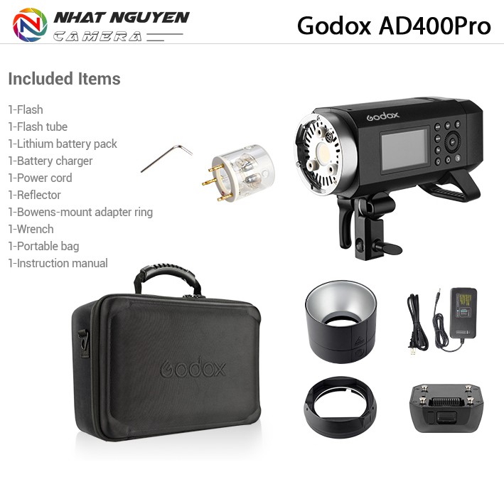 Đèn flash Godox AD400 Pro - Bảo hành 12 tháng