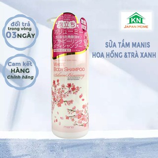 Sữa tắm manis hoa hồng- trà xanh nhật bản