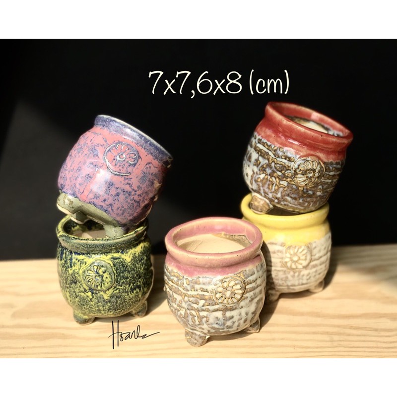 Chậu xuất Hàn - chậu trồng sen đá/xương rồng 812