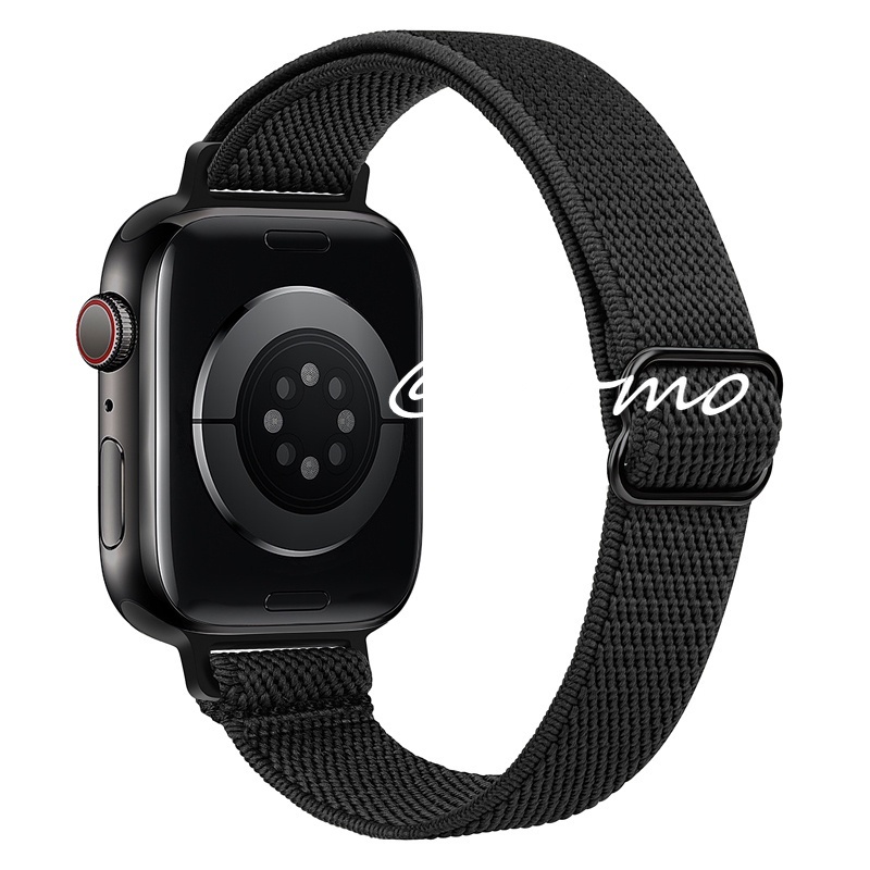 Dây Đeo Đồng Hồ Bằng Nylon Co Giãn Cho Apple Watch S7 6 5 4 3 2 45mm 41mm 44mm 40mm 42mm