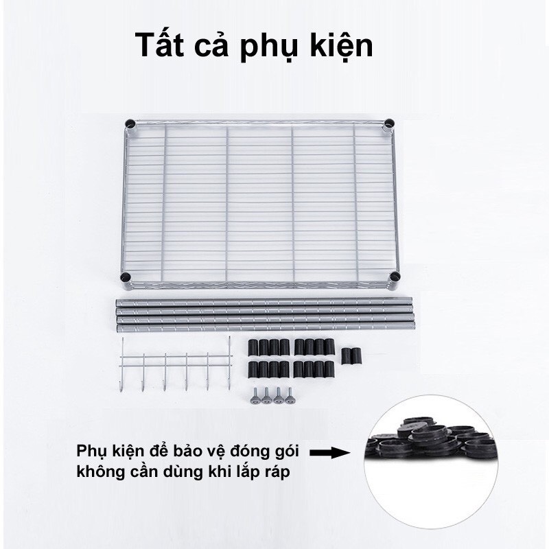 Kệ thép Carbon Steel kệ lưới lắp ráp nhiều tầng chịu lực siêu tiện lợi