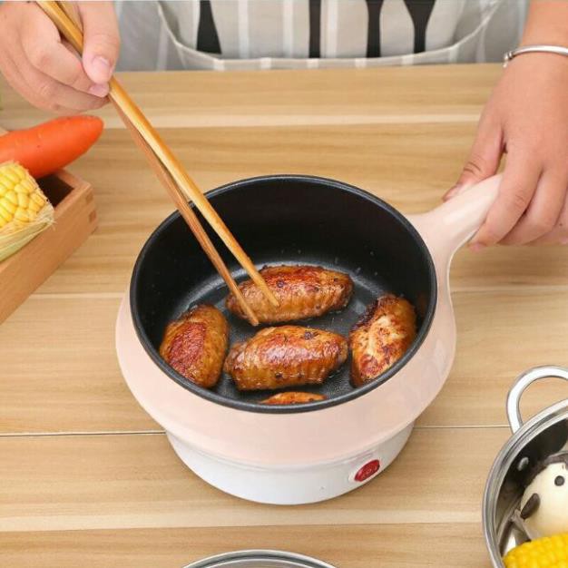 Nồi lẩu hấp mini 2 tầng đa năng chống dính 2 trong 1