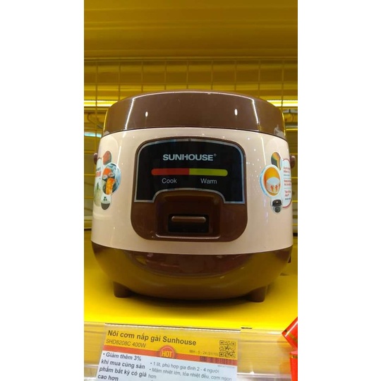 NỒI CƠM ĐIỆN 1L SUNHOUSE SHD8208C