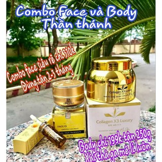 Combo face và body collagen x3 luxury Mỹ Phẩm Đông Anh