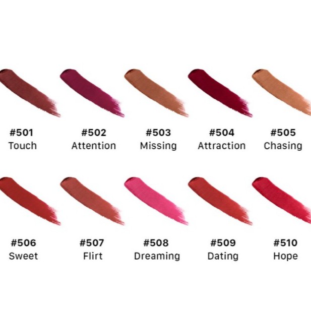 Son lì mịn môi VACOSI MATTE LIPSTICK che vân môi độ bám màu đến 12H