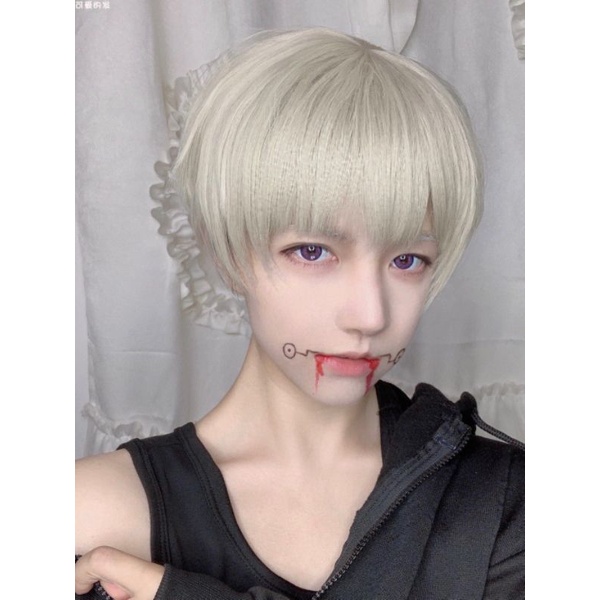 Wig/tóc giả nam cosplay Toge Inumaki Jujutsu Kaisen -  chú thuật hồi chiến