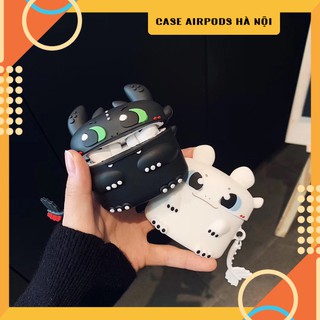 Case Airpods 1/2/Pro - Ốp Airpods 1/2/Pro răng sún & Light Fury - PK518