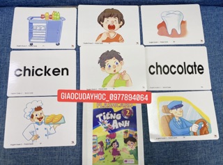 FLASHCARD TIẾNG ANH LỚP 2- BGD ( Giấy C300 cán bóng)