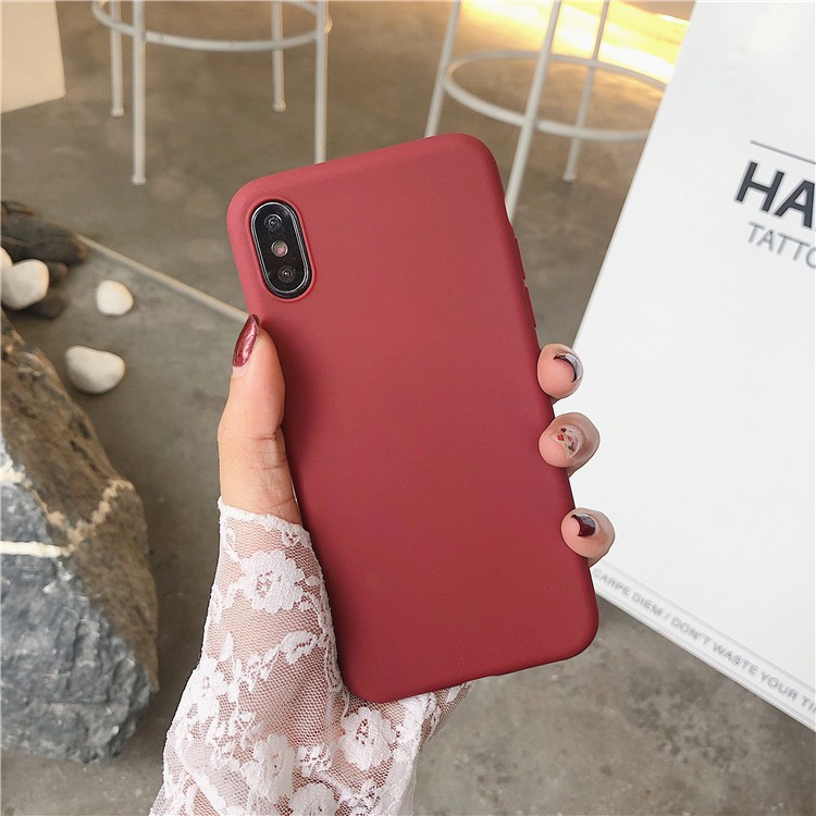 Ốp lưng OPPO A93 A91 A83 A71 A57 A39 A37 A37f F7 F5 F3 F1s Realme 6 3 C11 Pro 2020 Candy Frosted Solid Color Soft Phone Case Cover