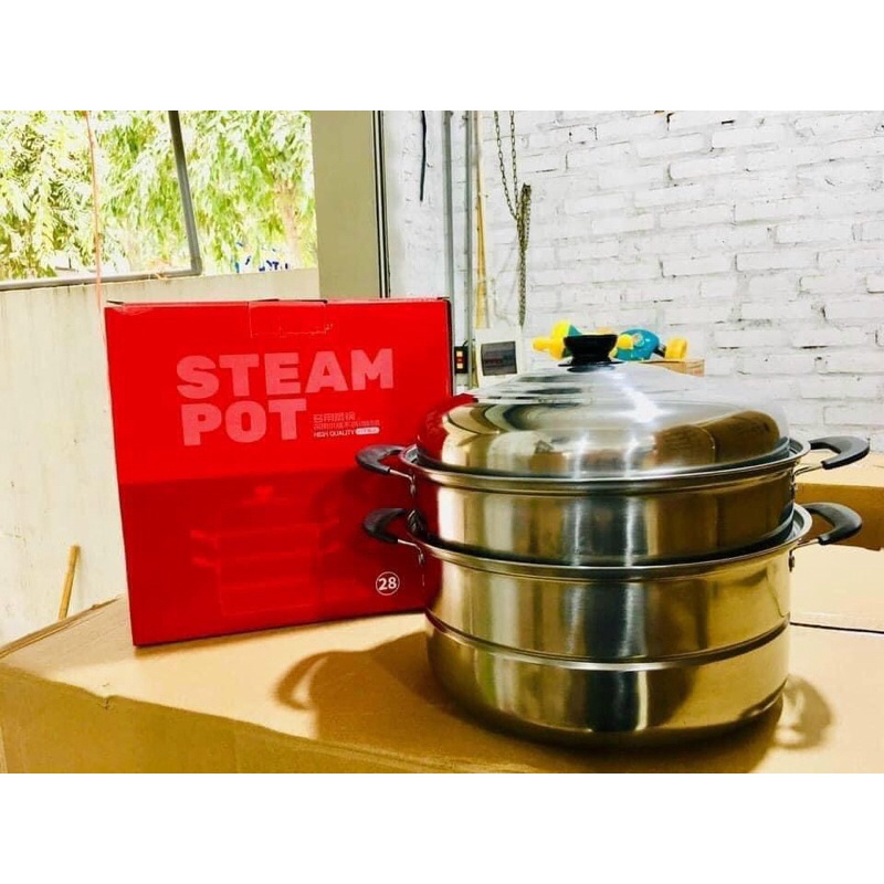 NỒI HẤP 3 TẦNG 28 CM