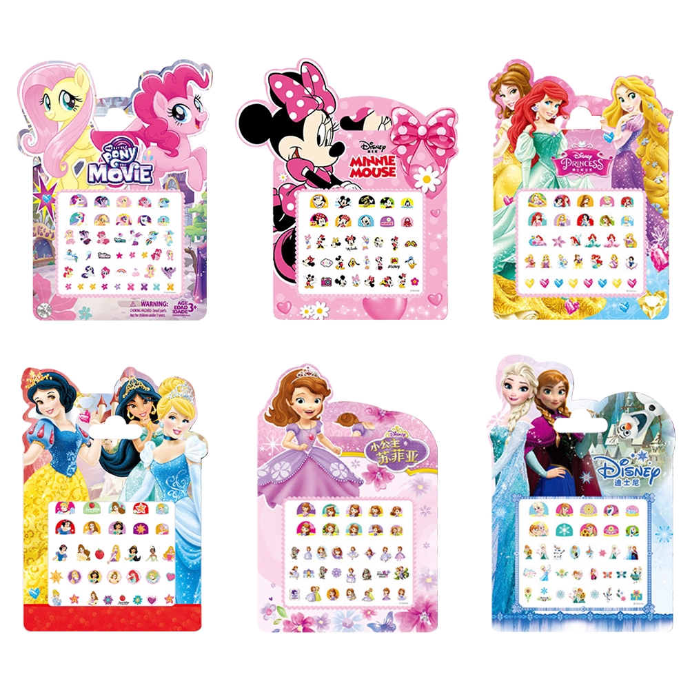 Set 5 miếng dán họa tiết hoạt hình Frozen 3D chống thấm nước dễ thương cho bé