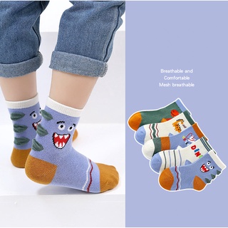 Tất bé trai, tất bé gái, combo 5 đôi tất bé trai, bé gái cao cấp phong cách Hàn Quốc