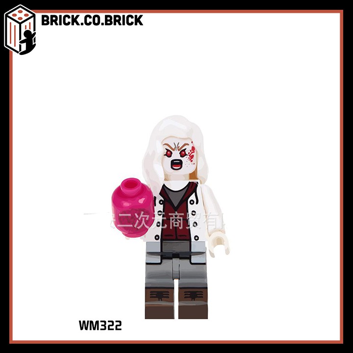 WM6003 - Xếp hình minifigure và non lego phim kinh dị Jason Voorhees, Ghostface, Feddy - Đồ Chơi Lắp Ghép Sáng Tạo