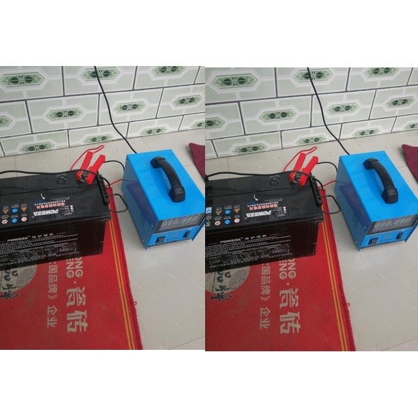 Máy Sạc ắc quy tự động NJ 200A-12V-24V- Sạc Đúng Công Suất 4Ah-200Ah 12V-24V Khử Sunfat Công Suất Lớn