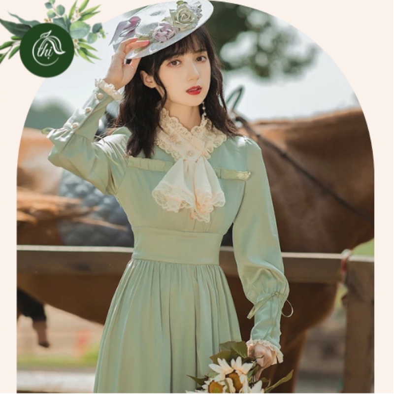 Váy tiểu thư kiểu Pháp, phong cách vintage, chất liệu dày dặn, đường may tinh xảo - Từ tiệm váy nàng Thị