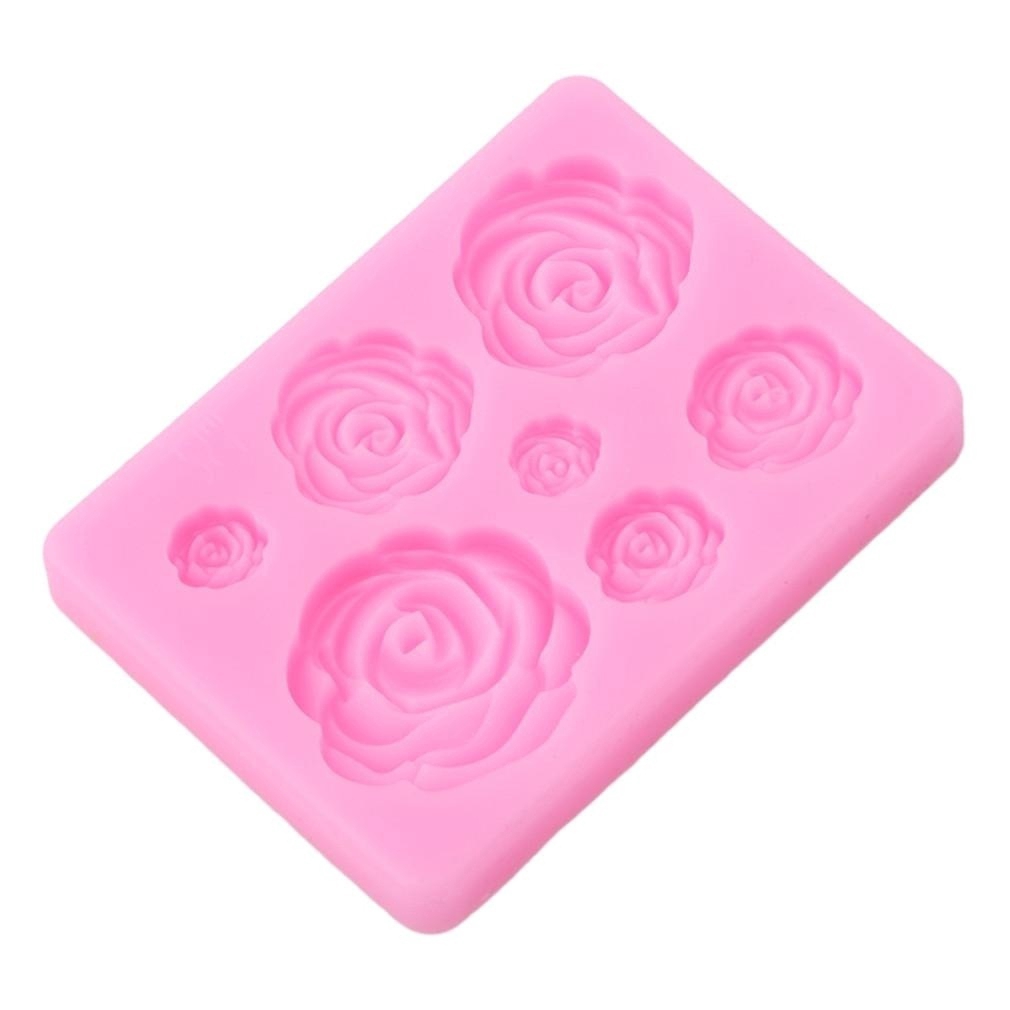 Khuôn Silicon Làm Bánh Tạo Hình Hoa 3d