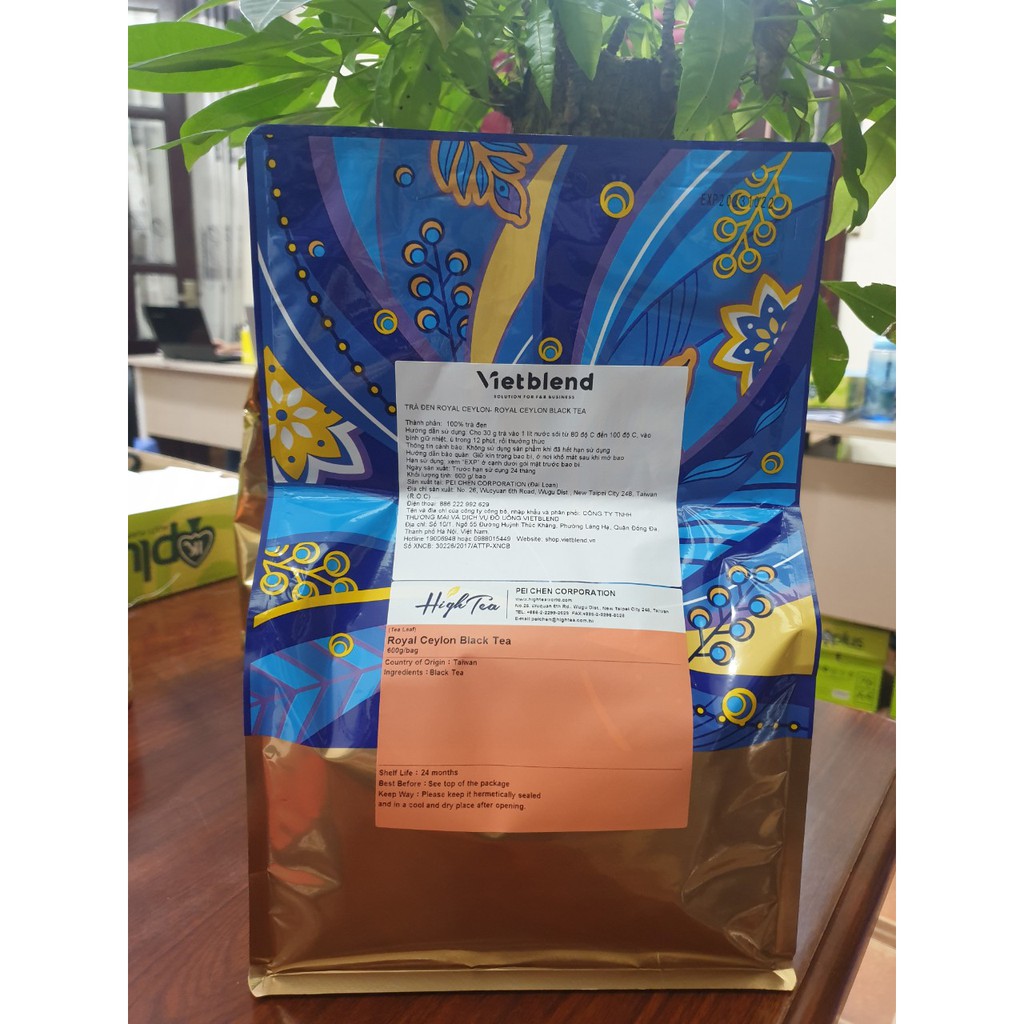 TRÀ ĐEN CEYLON ROYAL HIGHTEA VIETBLEND 600GR - CEYLONROYAL BLACK TEA