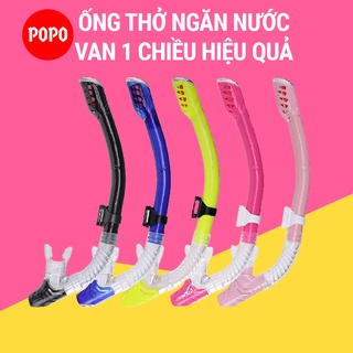 Ống thở lặn biển cao cấp vơi van 1 chiều ngăn nước, sử dụng khi bơi lội, tập bơi dưới nước