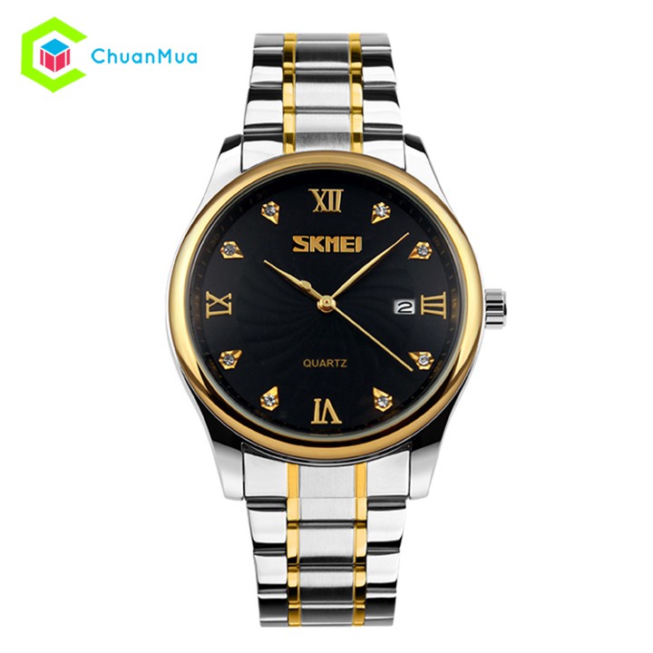 Đồng hồ Nam Skmei 9101 số kim cương DHA345