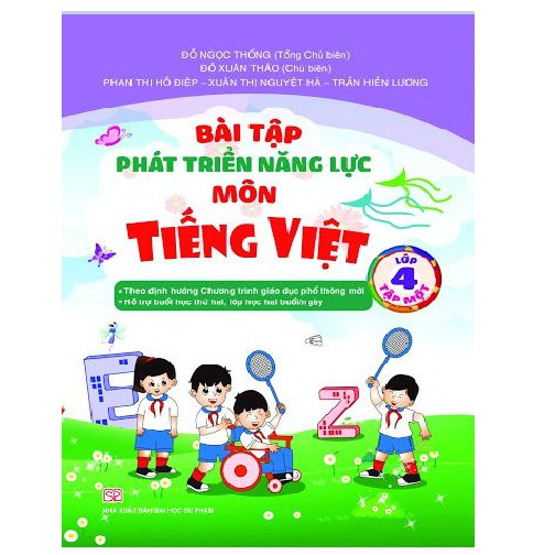 Combo sách - Bài tập phát triển năng lực môn Tiếng Việt lớp 4 (tập 1+2)