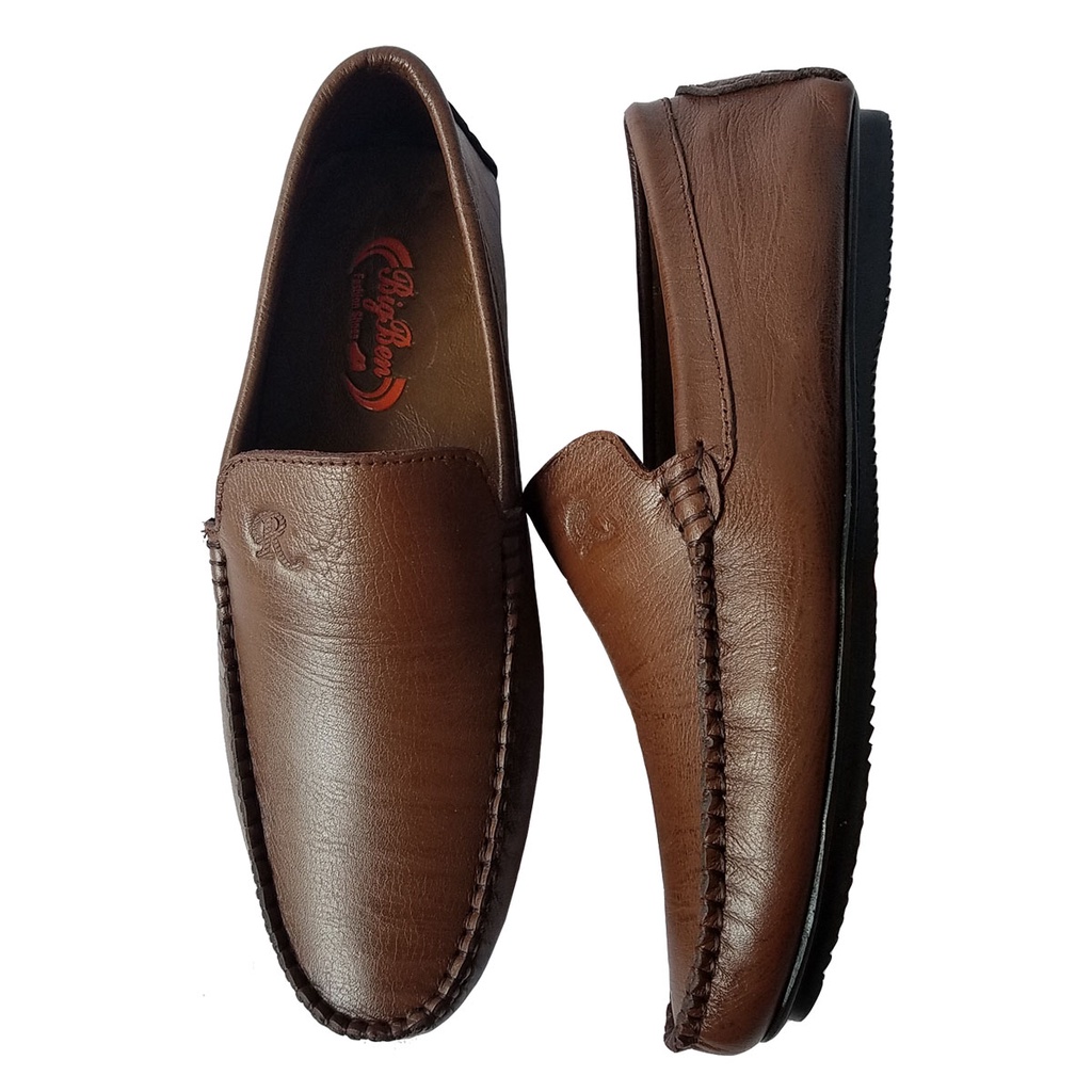 Giày Lười Nam Da Bò Thật BIGBEN Cao Cấp GM237