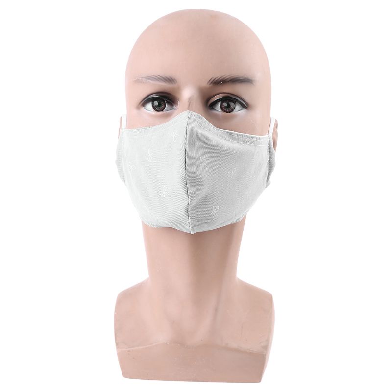 1 Tấm Lọc Cotton 3 Lớp PM2 5 Chống Bụi Chống Sương Mù In Họa Tiết Hoa Cúc / Nơ Dễ Thương Có Thể Tái Sử Dụng Cho