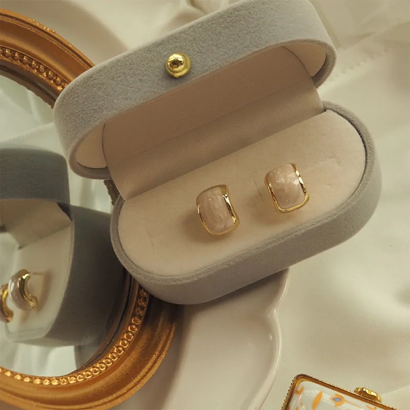 Bông Tai Hình Chữ C Phong Cách Retro Hàn Quốc Đơn Giản Dành Cho Nữ