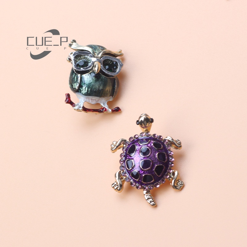 Trâm Cài Áo Hình Rùa Dễ Thương Đính Đá