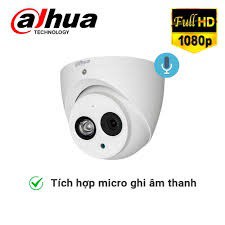 Camera HDCVI 2MP Dahua HAC-HDW1200EMP-A-S4 có sẵn micro