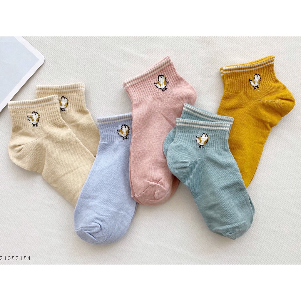 Tất nữ cổ ngắn Fm Style,  phong cách cute 21052147 đi màu, hoạ tiết ngẫu nhiên