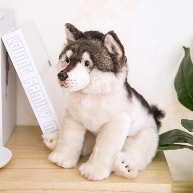 Chó Husky Nhồi Bông Mềm Mại Xinh Xắn