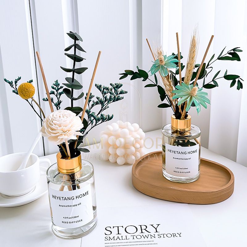 Tinh dầu thơm, khử mùi, lưu hương xe ô tô, hoa khô phòng ngủ, phòng vệ sinh sang trọng - AM Decor