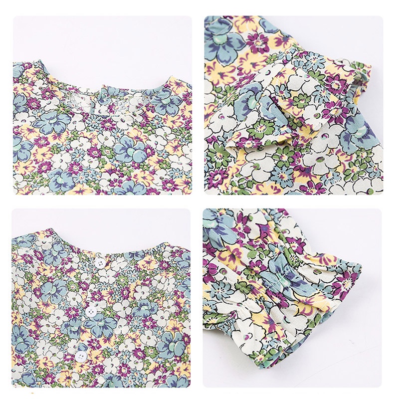 Đầm Cotton Thời Trang Mùa Thu Xinh Xắn Dành Cho Bé Gái