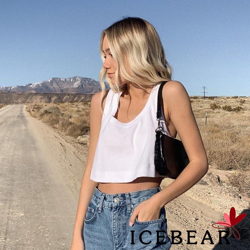 Áo Sát Nách Cổ Chữ U Màu Trơn Thời Trang Mùa Hè