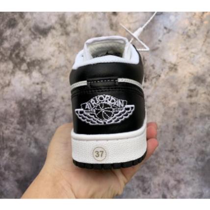 Giày JORDAN 1 low ĐEN Cô Thấp , Giày Sneaker Jodan  1 Thấp Cổ Màu Đen