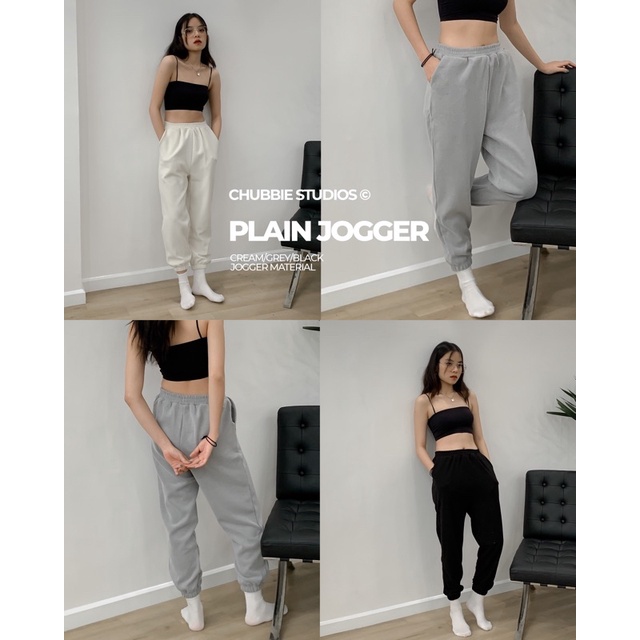 CHUBBIE © BUBBLE JOGGER - Quần Jogger bo chun, chất liệu nỉ tăm mềm mịn