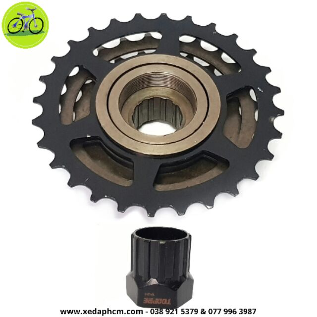 Combo líp xe đạp shimano 7 Shimano Và dụng cụ cảo tháo vặn líp xe đạp thể thao