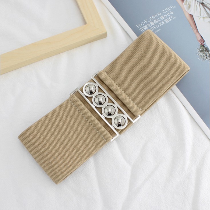 Thắt lưng chun bản rộng 7.5cm basic dễ phối đồ