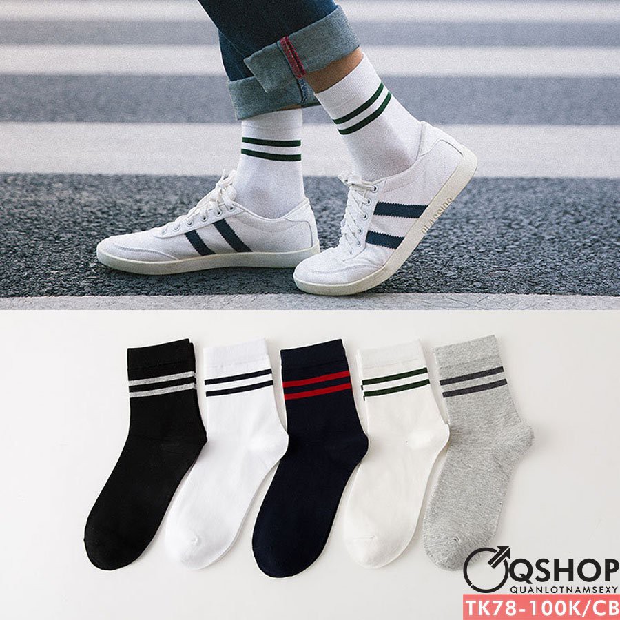 Combo 5 đôi vớ, tất cổ cao
