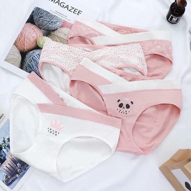Set 4 quần lót cotton bầu