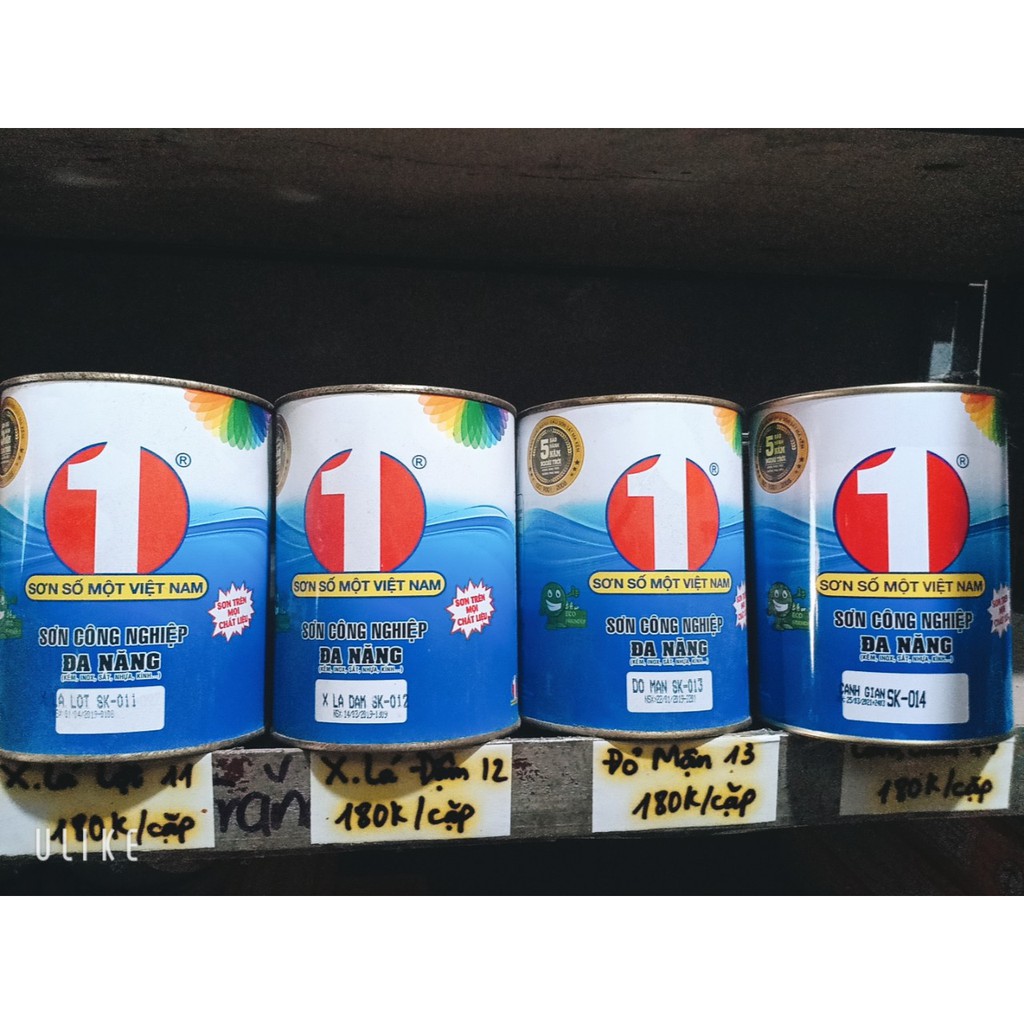 Sơn sắt mạ kẽm epoxy 2 thành phần  các màu