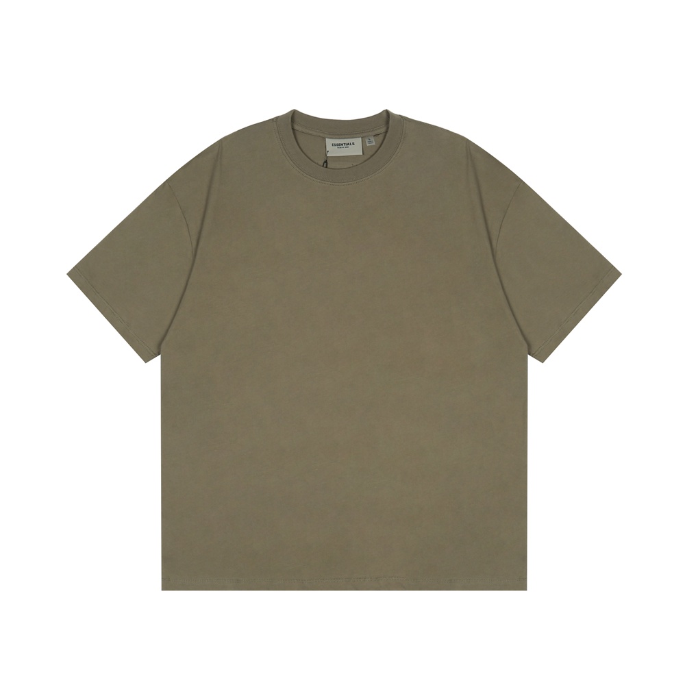 Hàng Có Sẵn Áo Thun Tay Ngắn Hai Đường Viền Đôi Thời Trang Kiểu Mới Fear Of God Essentials