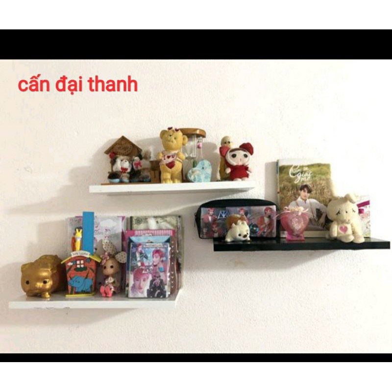 Kệ treo tường  3 thanh 40x15 dày 1p8 dán 4 cạnh