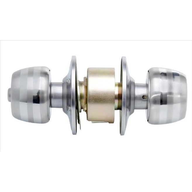 Khóa cửa tay nắm tròn inox, lõi ổ khóa đồng