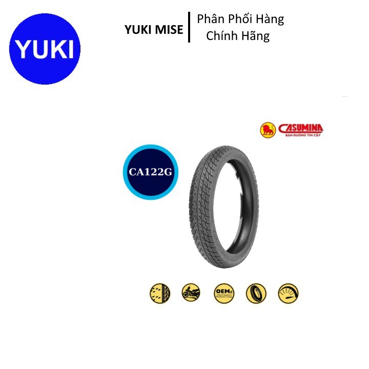 Vỏ Lốp Xe Casumina CA122G Cho Xe Máy | Wave S/RS/Future | YUKI MISE