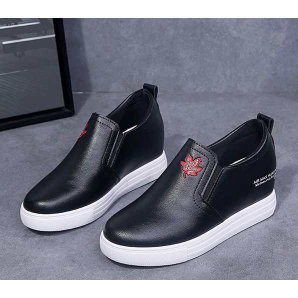 Giày Slip On Nữ Độn Đế 6cm Mã H93 Ảnh Thật