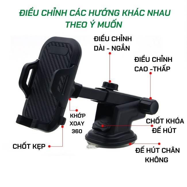 Giá Đỡ Điện Thoại Đa Năng Trên Ô Tô Hoặc Bàn Làm Việc XP019