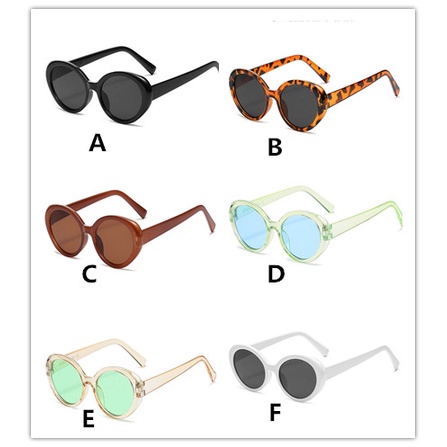 Kính Mát Gọng Oval Chống Tia uv Thời Trang Cho Nam Và Nữ