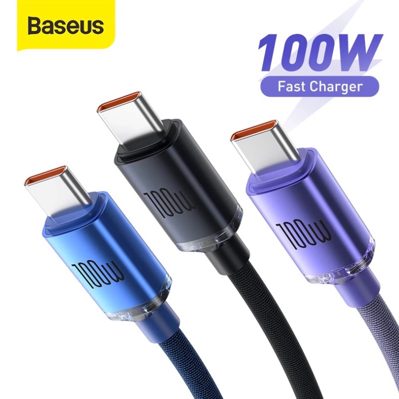 Dây cáp BASEUS PD 100W USB C sang USB Type C cho Samsung Xiaomi Macbook Pro