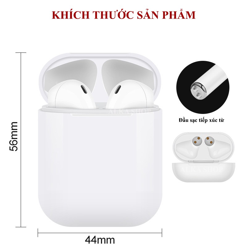 [ Xả kho] Tai nghe Airpods V99 - Touch, tai nghe Bluetooth 5.0, cảm biến vân tay, nghe hay hơn i7 - i7s - i9 - i12